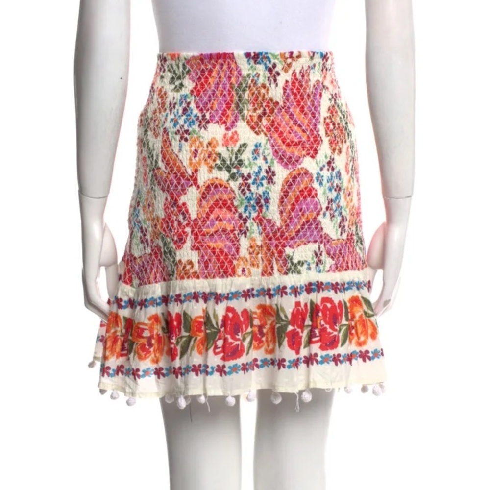 FARM RIO Floral Print Mini Skirt sz M NWOT - Picture 5 of 13